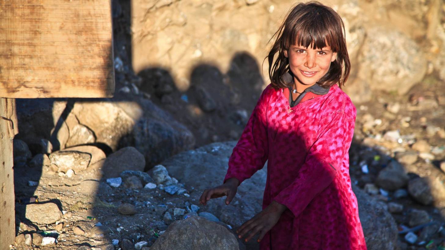 cute little girl in Afghanistan