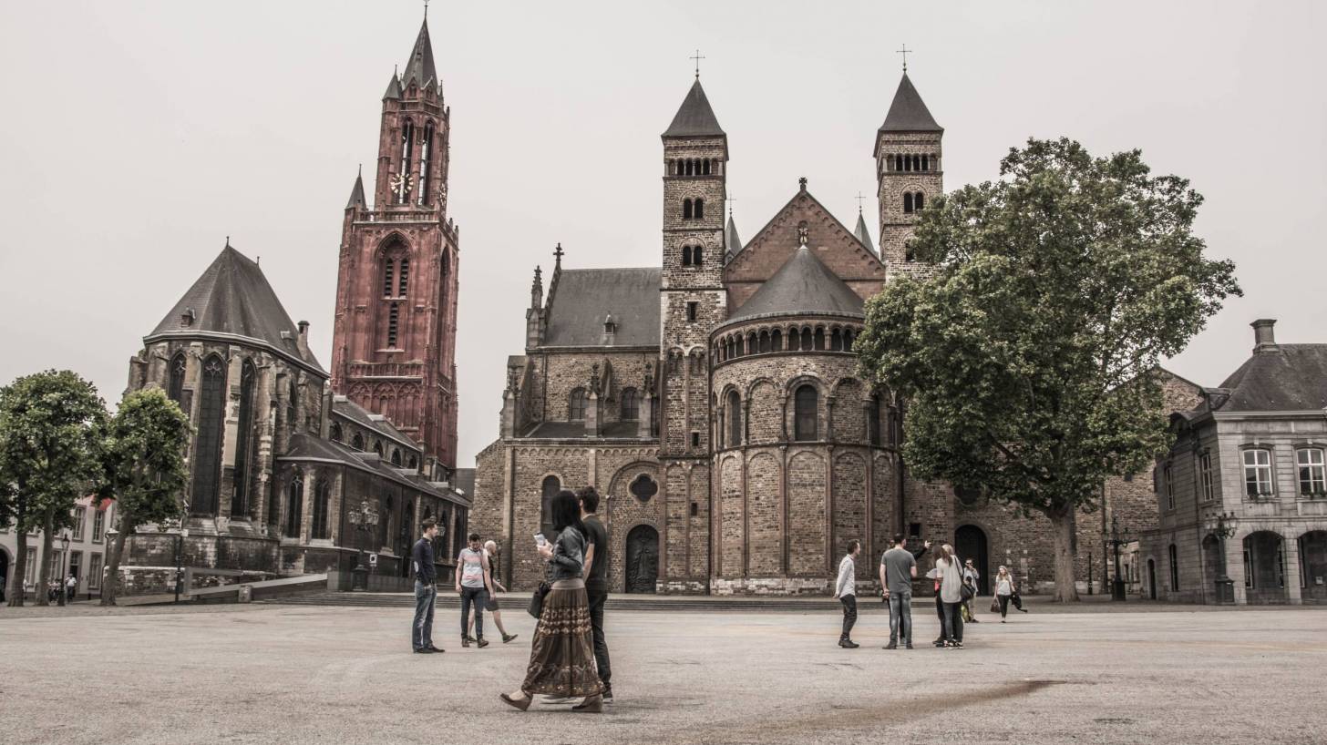 maastricht square in netherlands