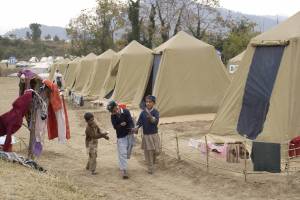 pakistani children in a camp